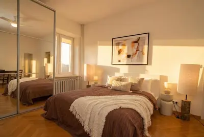 Łóżko lub łóżka w pokoju w obiekcie Maison Beige by VAYA STAYS