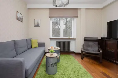 Część wypoczynkowa w obiekcie Tasteful and Spacious Two Bedroom Apartment by Noclegi Renters