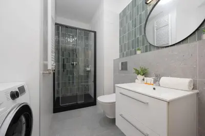 Łazienka w obiekcie Elegant Apartment Szafrańców by Noclegi Renters