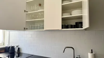 Kuchnia lub aneks kuchenny w obiekcie Apartament Warszawa
