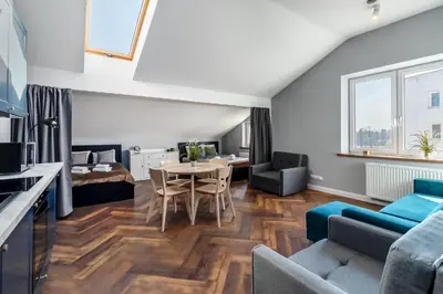 Część wypoczynkowa w obiekcie Close-Golden Apartments Warsaw - Mar 3
