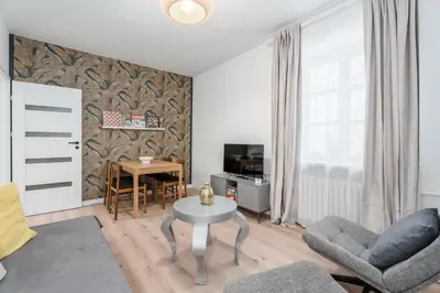 Telewizja i/lub zestaw kina domowego w obiekcie Warsaw Old Town Brzozowa