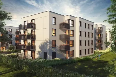 Budynek, w którym mieści się apartament