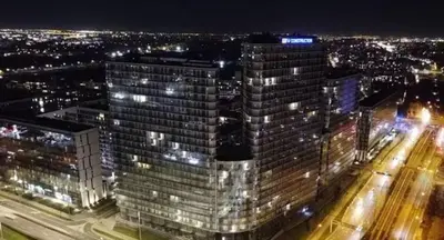 Widok na miasto Warszawa z tego apartamentu