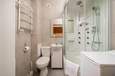 Plan piętra w obiekcie Praga Grajewska Comfort Studio by BookingHost