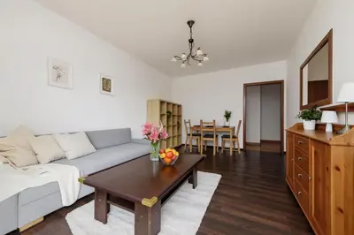 Część wypoczynkowa w obiekcie Modern Apartment Malborska,14, Metro&Mall, Parking&SmartTV