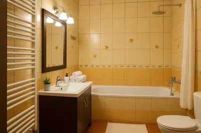 Łazienka w obiekcie Modern Apartment Malborska,14, Metro&Mall, Parking&SmartTV