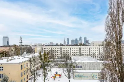 Obiekt Lumina apartment near center of Warsaw zimą