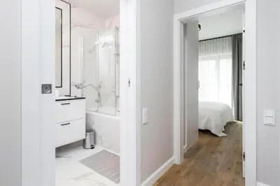 Łazienka w obiekcie Urban Apartaments - Great Location - City Center - Mennica 41