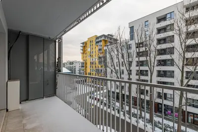 Balkon lub taras w obiekcie Żupnicza 20 by Homeprime