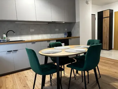 Kuchnia lub aneks kuchenny w obiekcie Green Bemowo 2! Garage! - BOOK IT WARSAW