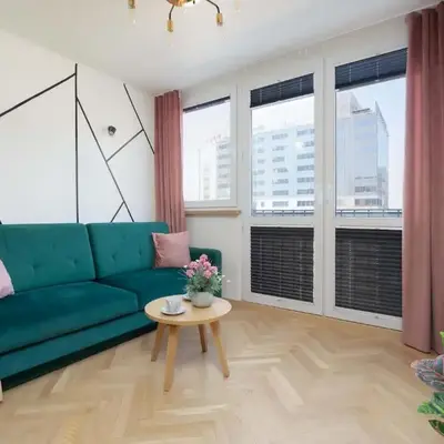 Modern One-Bedroom Apartment in the City Centre 550 m to the Palace of Culture and Science by Noclegi Renters