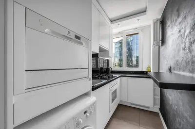Kuchnia lub aneks kuchenny w obiekcie 11th Floor Center Apartment - 57m2, Two Bedrooms - by Rentujemy