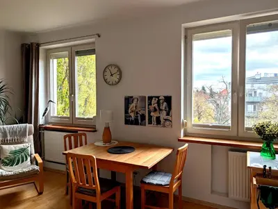 Część wypoczynkowa w obiekcie Green Bielany Studio