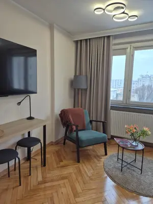 Telewizja i/lub zestaw kina domowego w obiekcie Smart Studio 5 min Walk to Central Station Złote Tarasy