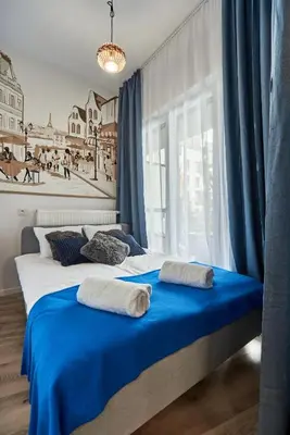 Łóżko lub łóżka w pokoju w obiekcie Modern Apartment Białołęka with Garden - BOOK IT WARSAW