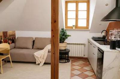 Kuchnia lub aneks kuchenny w obiekcie Castle apartment Piwna