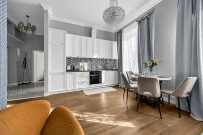 Kuchnia lub aneks kuchenny w obiekcie Warsaw Old Town - Top Location, Nearby River - by Rentujemy