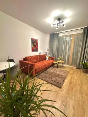 Część wypoczynkowa w obiekcie Apartament A142 , near Airport Chopin , free parking