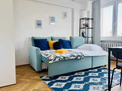 Część wypoczynkowa w obiekcie Dream Life Apartment