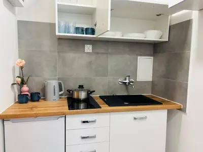 Kuchnia lub aneks kuchenny w obiekcie Dream Life Apartment