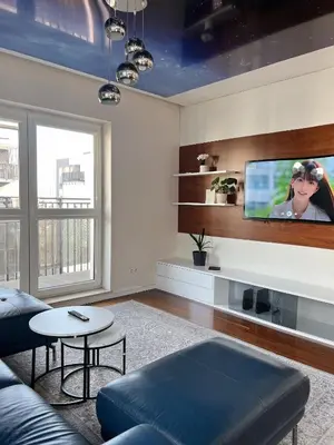 Telewizja i/lub zestaw kina domowego w obiekcie CTT Apartament Bakalarska