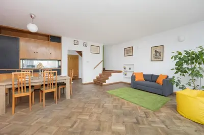 Część wypoczynkowa w obiekcie Rzymska Warsaw House Apartment by Solarento