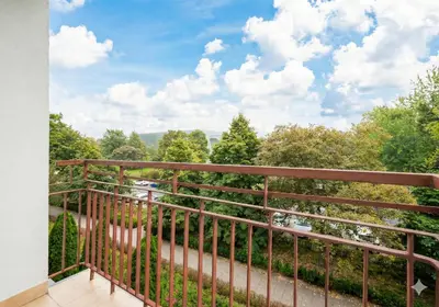 Balkon lub taras w obiekcie Panoramic Parkview in Central Warsaw