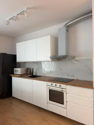 Kuchnia lub aneks kuchenny w obiekcie Mila Apartment Mokotow