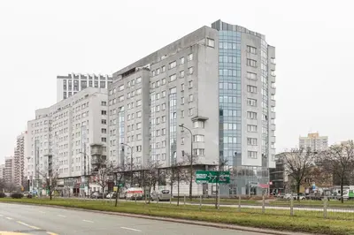 Widok na miasto Warszawa z tego apartamentu