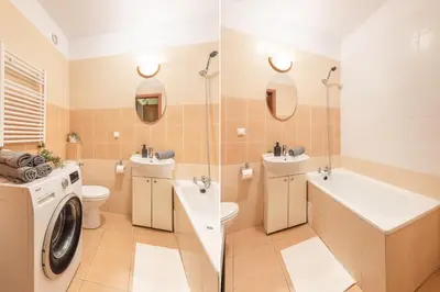 Łazienka w obiekcie Aleja Stanów Zjednoczonych SuperApart - Galeria Wiatraczna