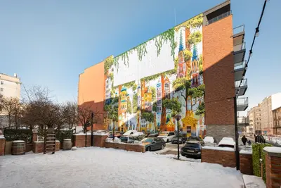Plan piętra w obiekcie Na Okrzei Serce Pragi Chic Apartment by BookingHost
