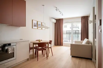 Plan piętra w obiekcie Na Okrzei Serce Pragi Chic Apartment by BookingHost