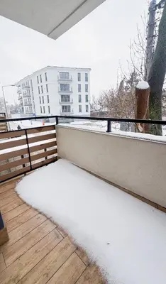 Balkon lub taras w obiekcie Warsaw City Haven Private Rooms