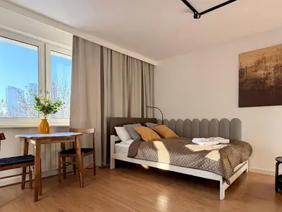Część wypoczynkowa w obiekcie Pańska 55 Comfort Studio by OhMyHome