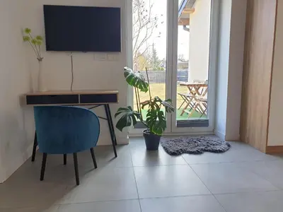 Telewizja i/lub zestaw kina domowego w obiekcie Cicha Radość Dom na Wyłączność Warszawa