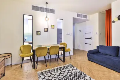 Część wypoczynkowa w obiekcie PerfectApart Kasprzaka 29 Wola Tower Garaż 314