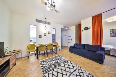 Część wypoczynkowa w obiekcie PerfectApart Kasprzaka 29 Wola Tower Garaż 314