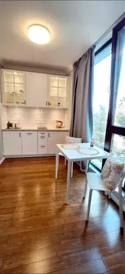 Kuchnia lub aneks kuchenny w obiekcie HomeComfort Apartament Boho
