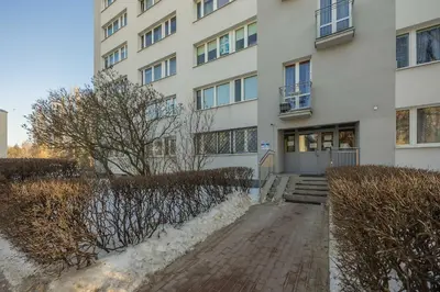 Budynek, w którym mieści się apartament