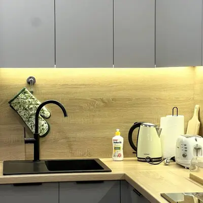 Zestaw do parzenia kawy i herbaty w obiekcie Apartamenty Domaniewska