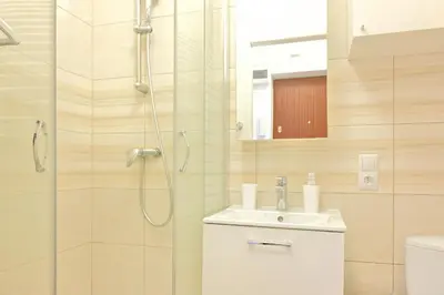 Łazienka w obiekcie D&A Apartaments Wiktorska, metro Racławicka