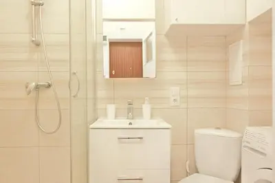 Łazienka w obiekcie D&A Apartaments Wiktorska, metro Racławicka