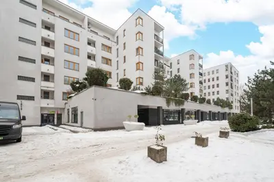 Budynek, w którym mieści się apartament