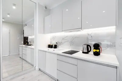 Kuchnia lub aneks kuchenny w obiekcie Urban Chic - Luxury Studio - Mennica Residence