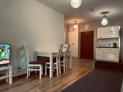Kuchnia lub aneks kuchenny w obiekcie Elegancki apartament hotelowy - 2 pokoje