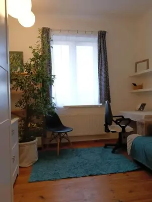 Część wypoczynkowa w obiekcie Cozy apartment in Warsaw's Praga Północ