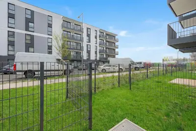 Budynek, w którym mieści się apartament