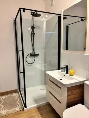 Łazienka w obiekcie Apartament Branickiego 11