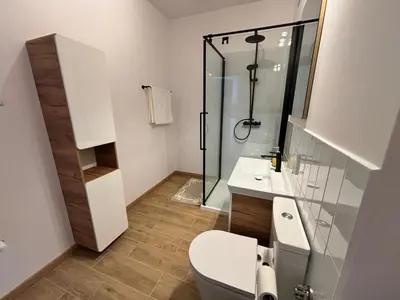 Łazienka w obiekcie Apartament Branickiego 11